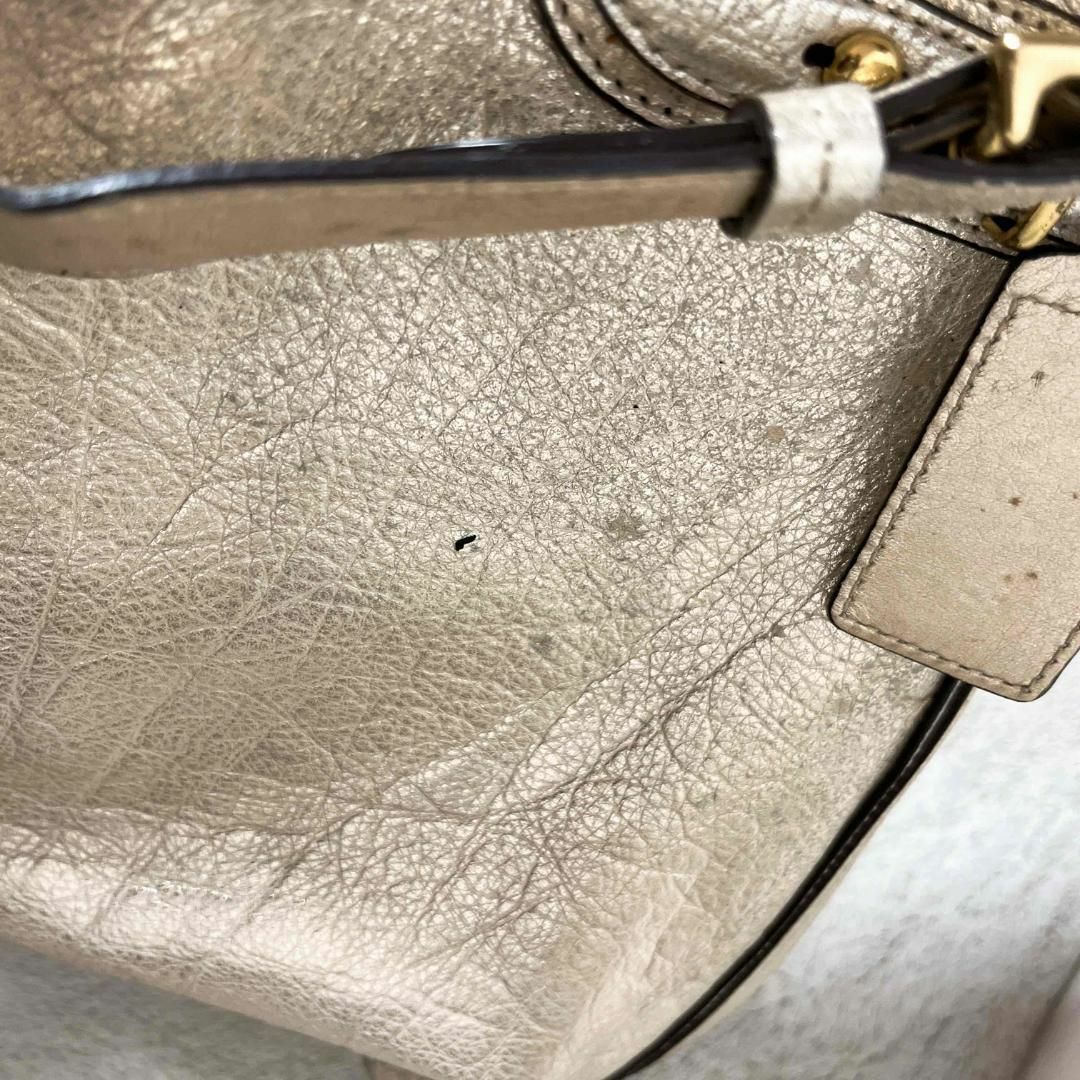 COACH(コーチ)のレア✨COACH コーチハンドバッグトートバッグ シルバー レディースのバッグ(トートバッグ)の商品写真