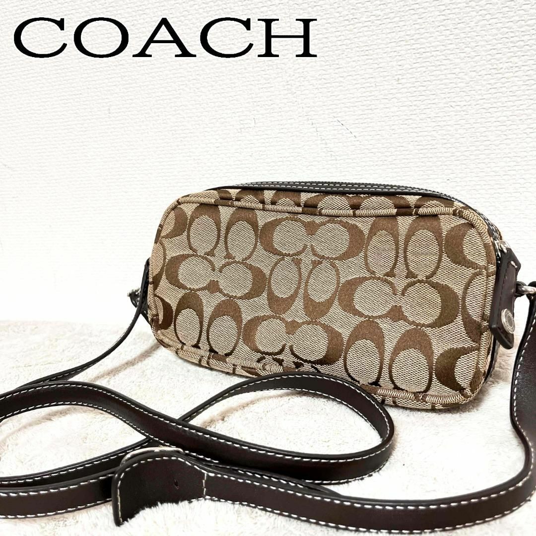 美品✨COACH コーチショルダーバッグハンドバッグブラウン