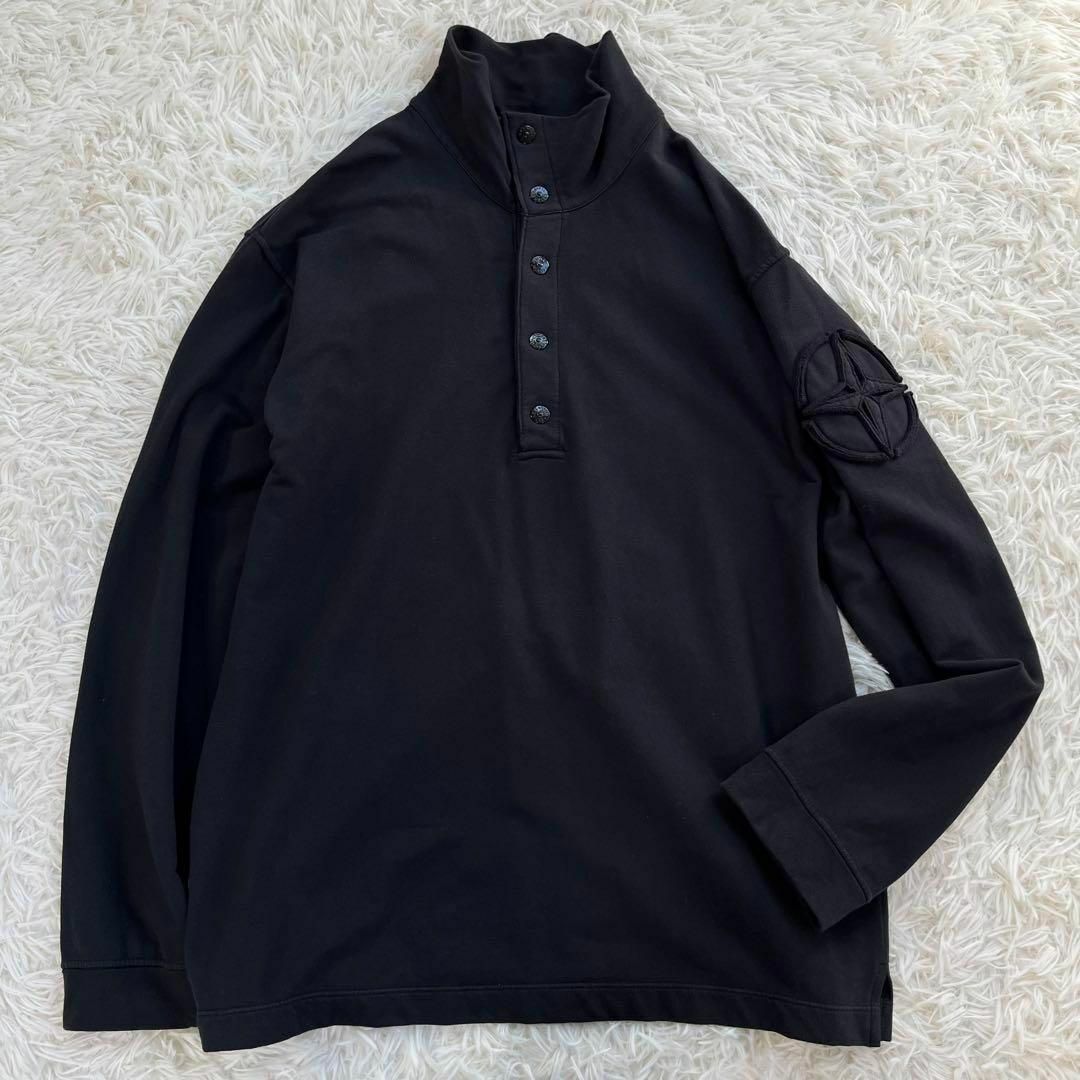 STONE ISLAND 03ss ハーフボタン スウェット　00s