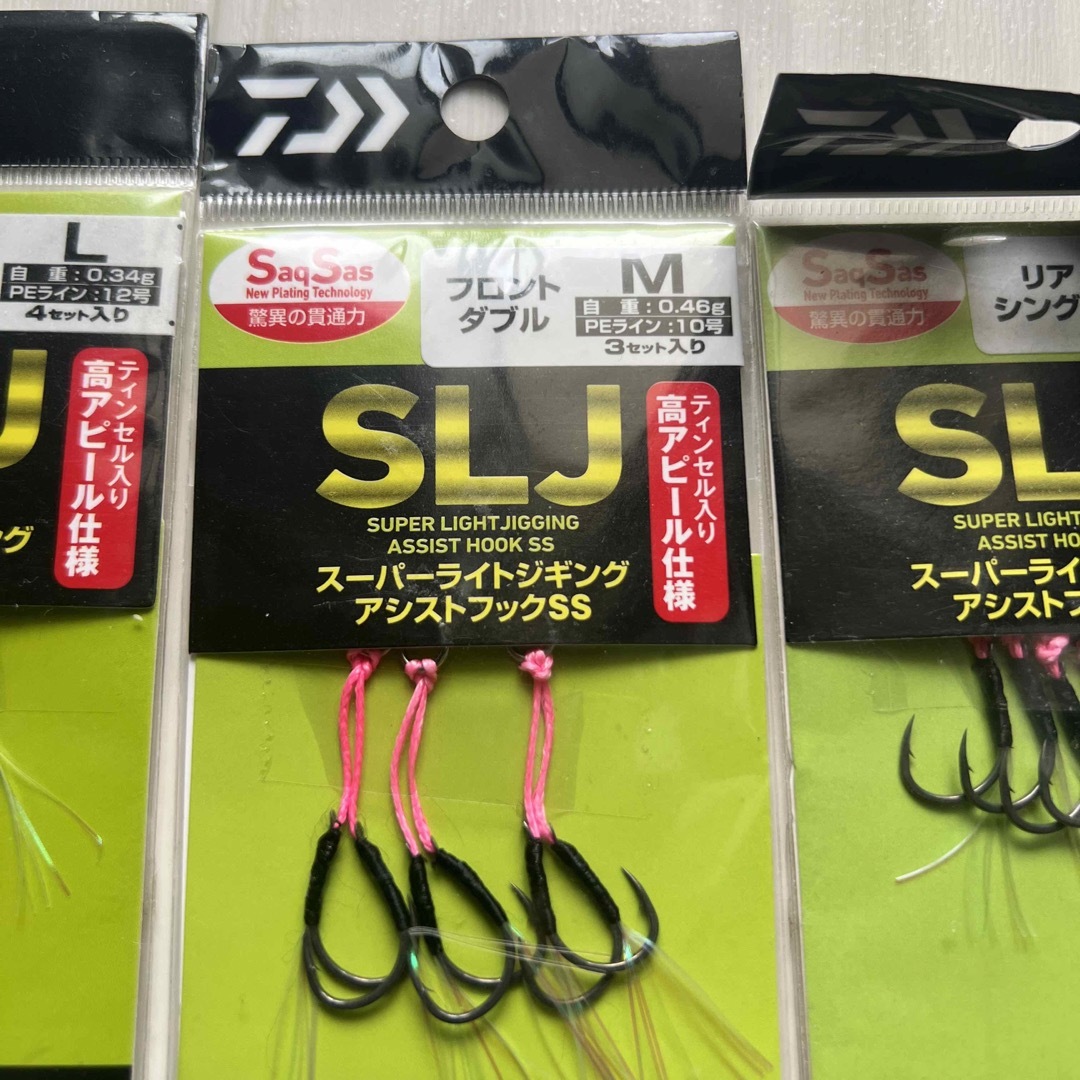 DAIWA(ダイワ)のダイワSLJアシストフックSLJセット新品 スポーツ/アウトドアのフィッシング(釣り糸/ライン)の商品写真