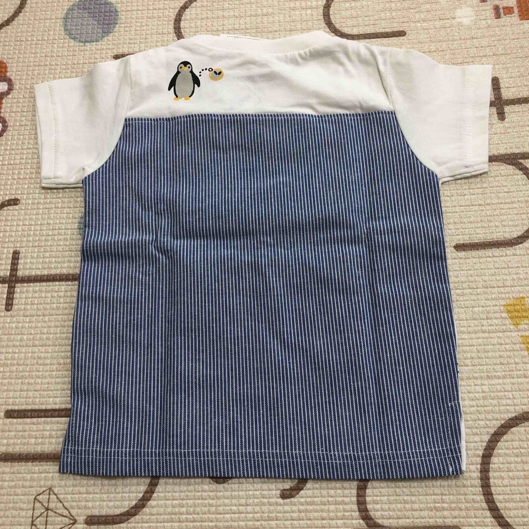 新品95cm ペンギン半袖Tシャツ キッズ/ベビー/マタニティのキッズ服男の子用(90cm~)(Tシャツ/カットソー)の商品写真