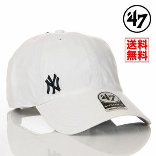 フォーティセブン(47 Brand)の【新品】47 キャップ NY ヤンキース 帽子 白 レディース メンズ(キャップ)