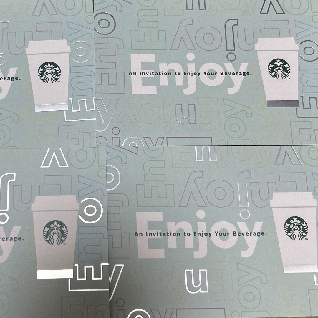 Starbucks Coffee(スターバックスコーヒー)のスタバ ドリンクチケット 4枚 茶々丸さま専用 チケットの優待券/割引券(フード/ドリンク券)の商品写真