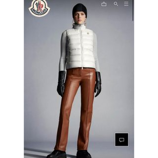 モンクレール(MONCLER)のベスト　モンクレール　ホワイト(ダウンベスト)