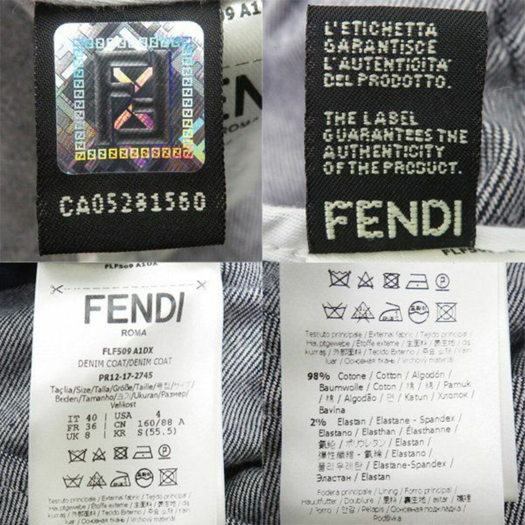 FENDI - 極美品 FENDI フェンディ FLF509 パール リボン デニム