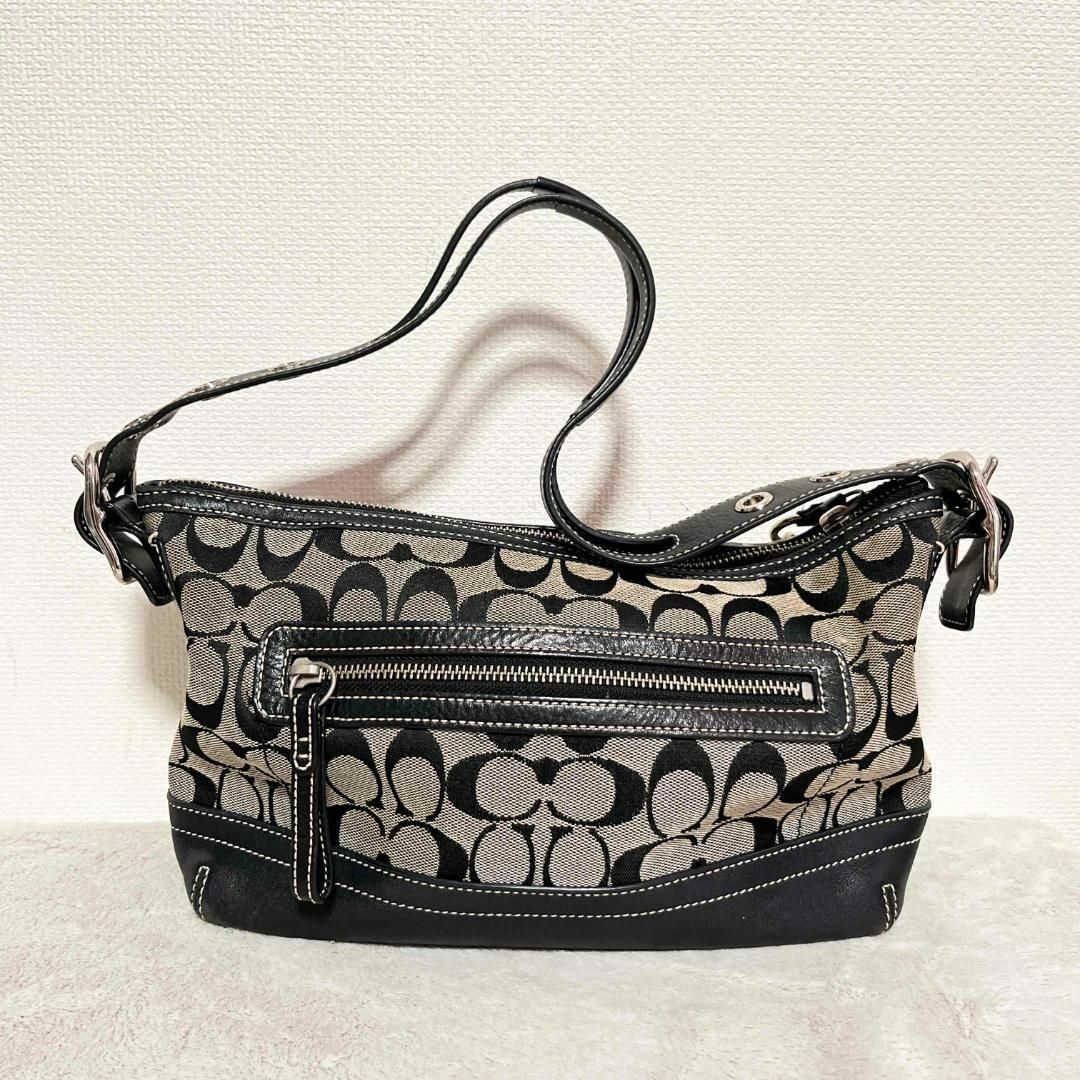 COACH - 美品✨COACH コーチハンドバッグトートバッグ ブラック黒