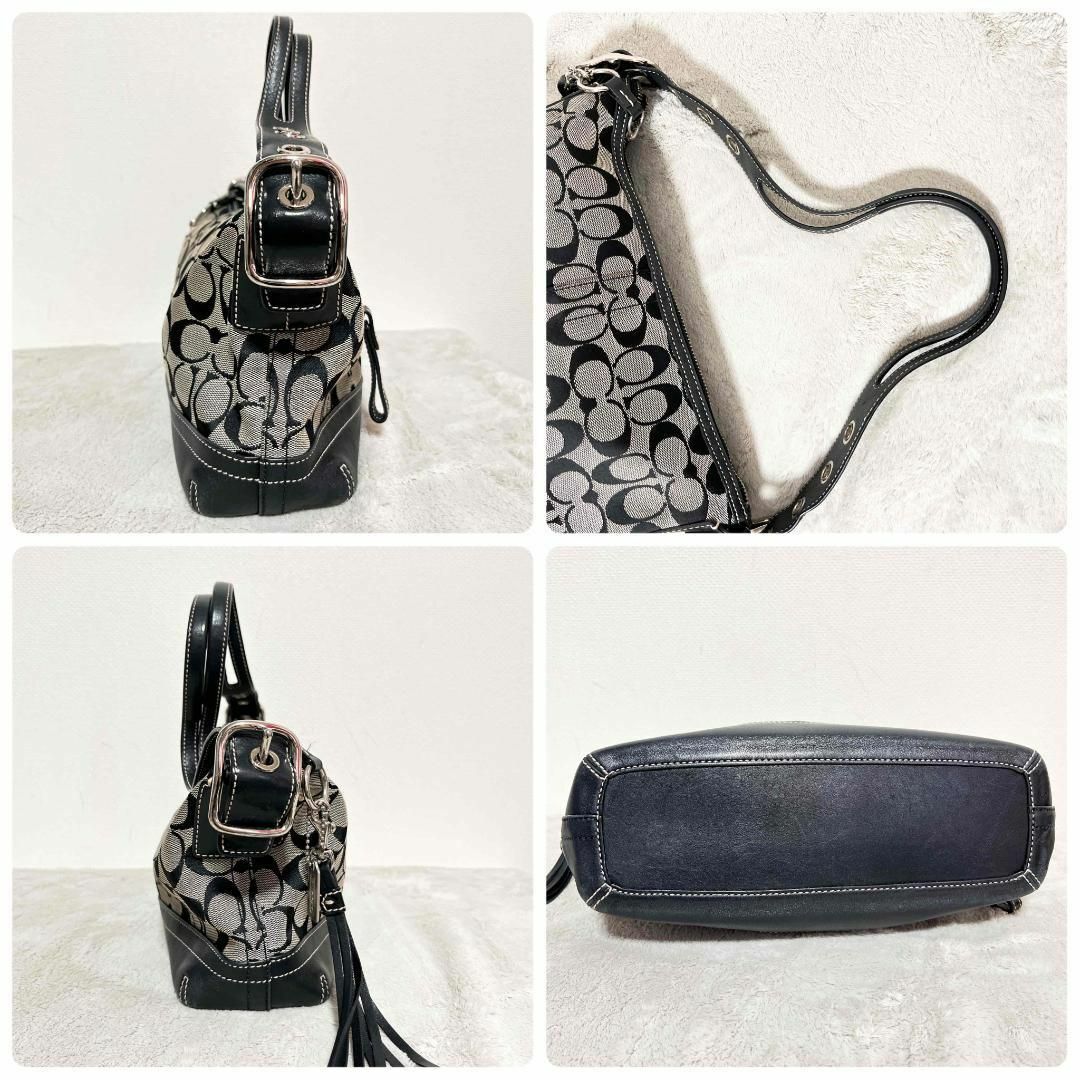 COACH - 美品✨COACH コーチハンドバッグトートバッグ ブラック黒