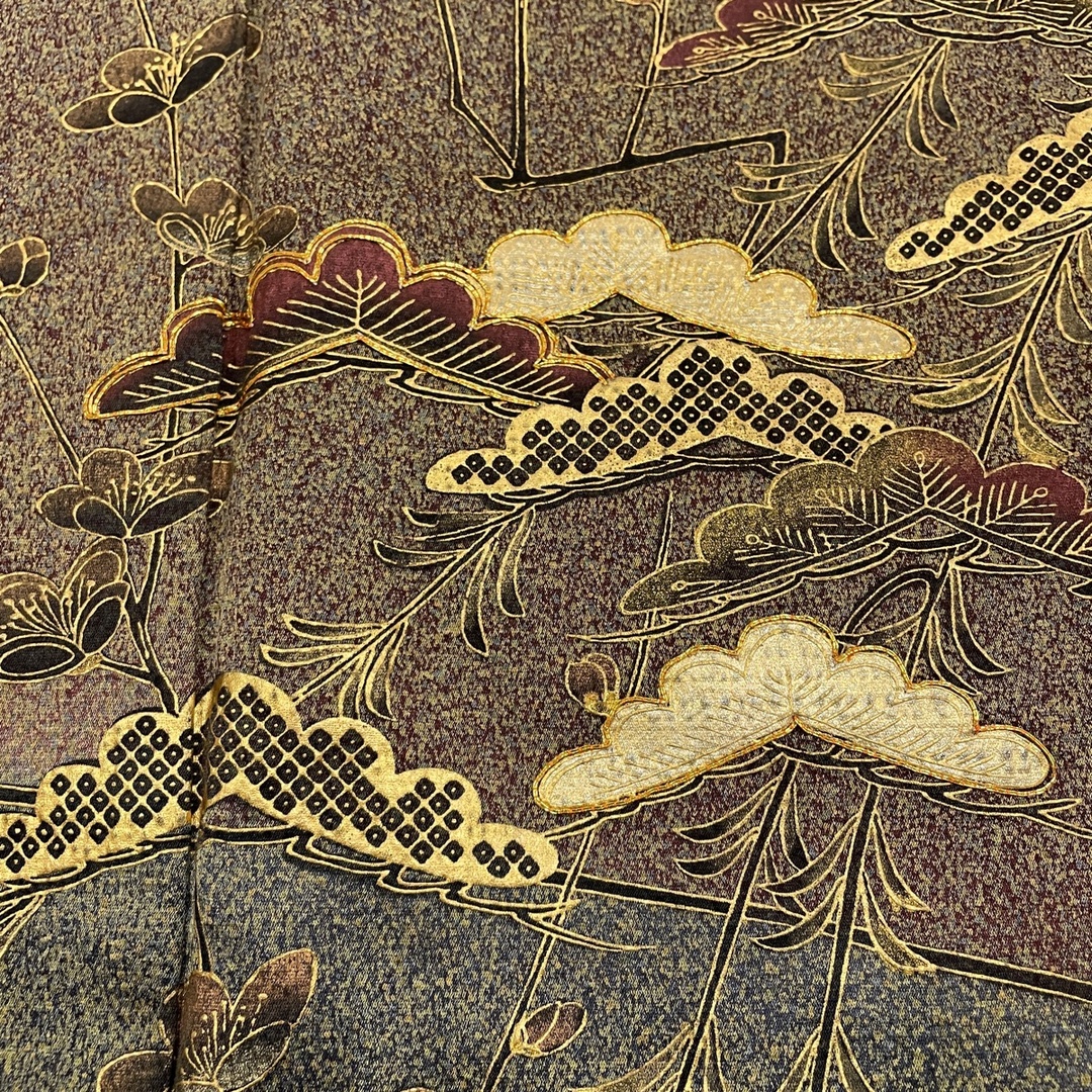 訪問着 身丈151cm 裄丈65cm 正絹 秀品 【中古】の通販 by バイセル ...