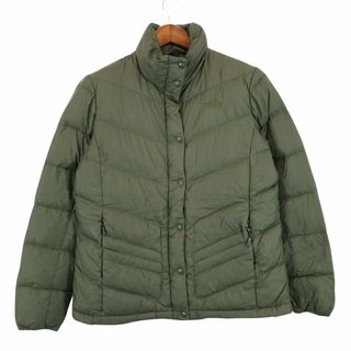 ザノースフェイス(THE NORTH FACE)のSALE///// THE NORTH FACE ノースフェイス ダウンジャケット アウトドア キャンプ アウター 防寒 カーキ (レディース XL) O5860(ダウンジャケット)