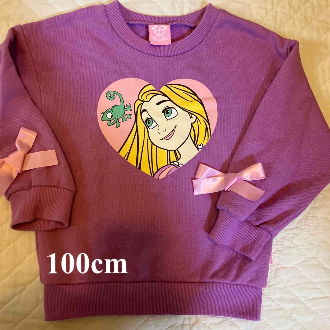 Disney(ディズニー)のラプンツェル　トレーナー　100cm キッズ/ベビー/マタニティのキッズ服女の子用(90cm~)(Tシャツ/カットソー)の商品写真