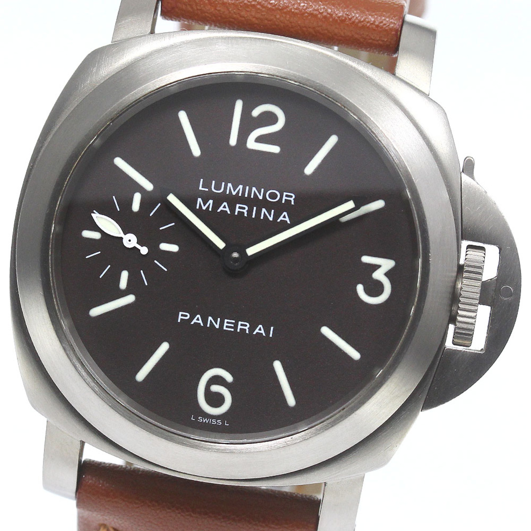 OOR080機能特徴パネライ PANERAI PAM00061 ルミノール マリーナ スモールセコンド 手巻き メンズ _775845