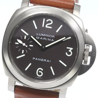 パネライ(PANERAI)のパネライ PANERAI PAM00061 ルミノール マリーナ スモールセコンド 手巻き メンズ _775845(腕時計(アナログ))