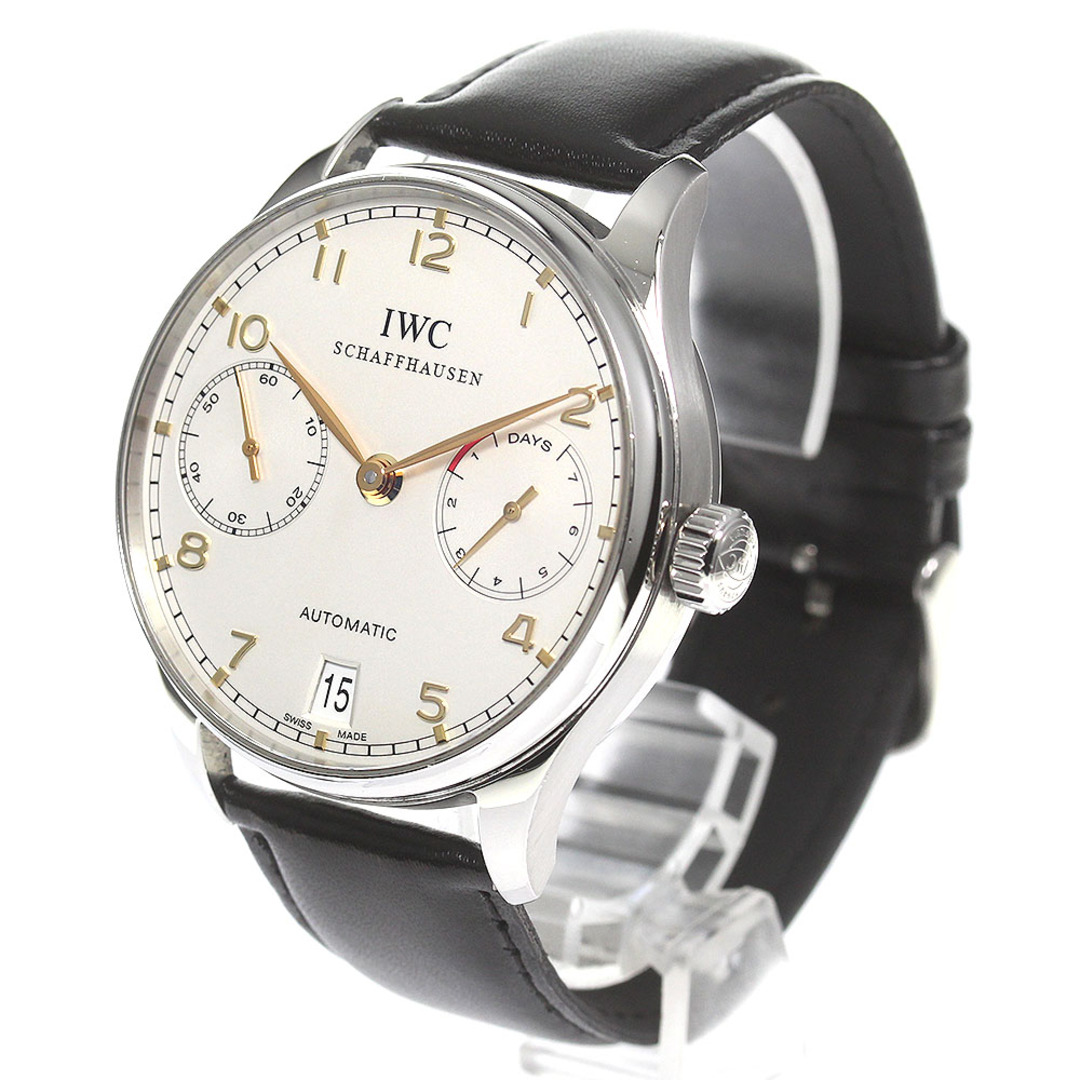 IWC IWC SCHAFFHAUSEN IW500114 ポルトギーゼ 7デイズ デイト 自動巻き メンズ 保証書付き_774554