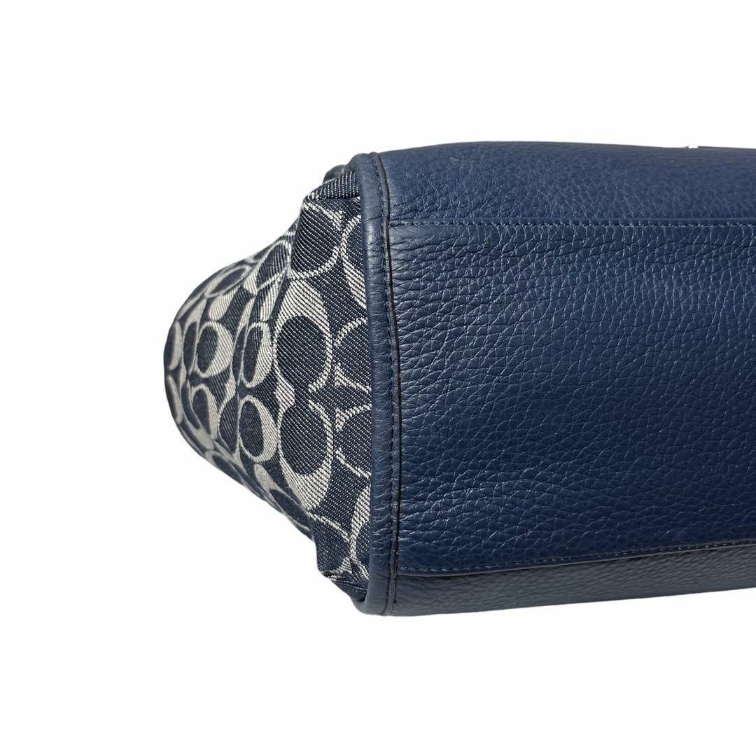 COACH - 美品 コーチ トートバッグ シグネチャー キャンバス デニムの