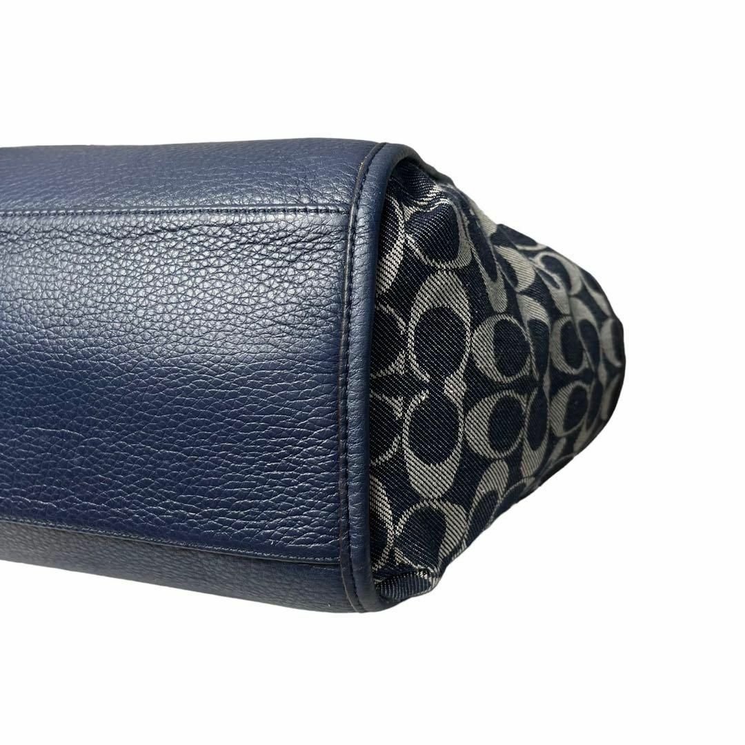 COACH - 美品 コーチ トートバッグ シグネチャー キャンバス デニムの
