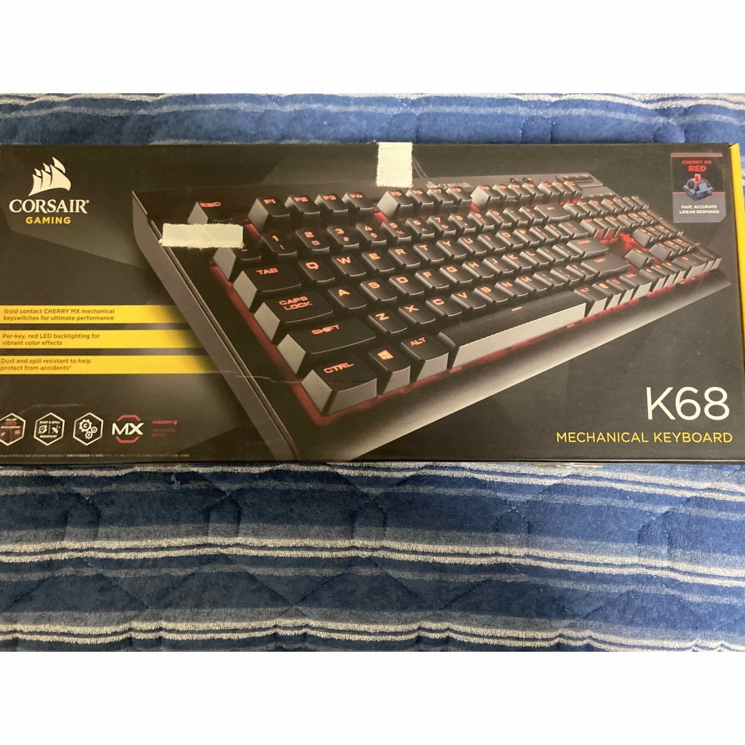 Corsair k68 ゲーミングキーボード 赤軸