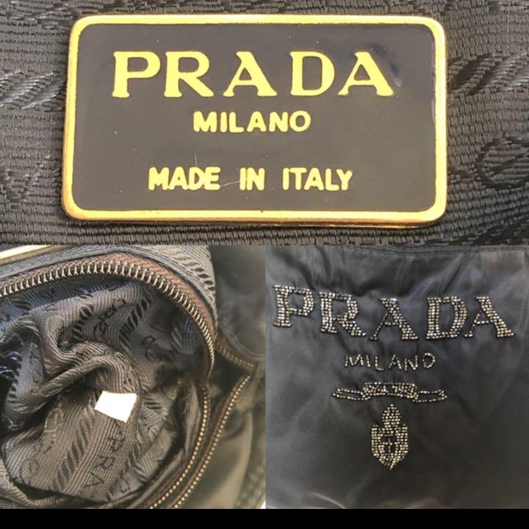 PRADA - PRADAビーズ刺繍ハンドバッグ保存袋付きの通販 by tama PRADA - PRADAビーズ刺繍ハンドバッグ保存袋付きの通販 by tama