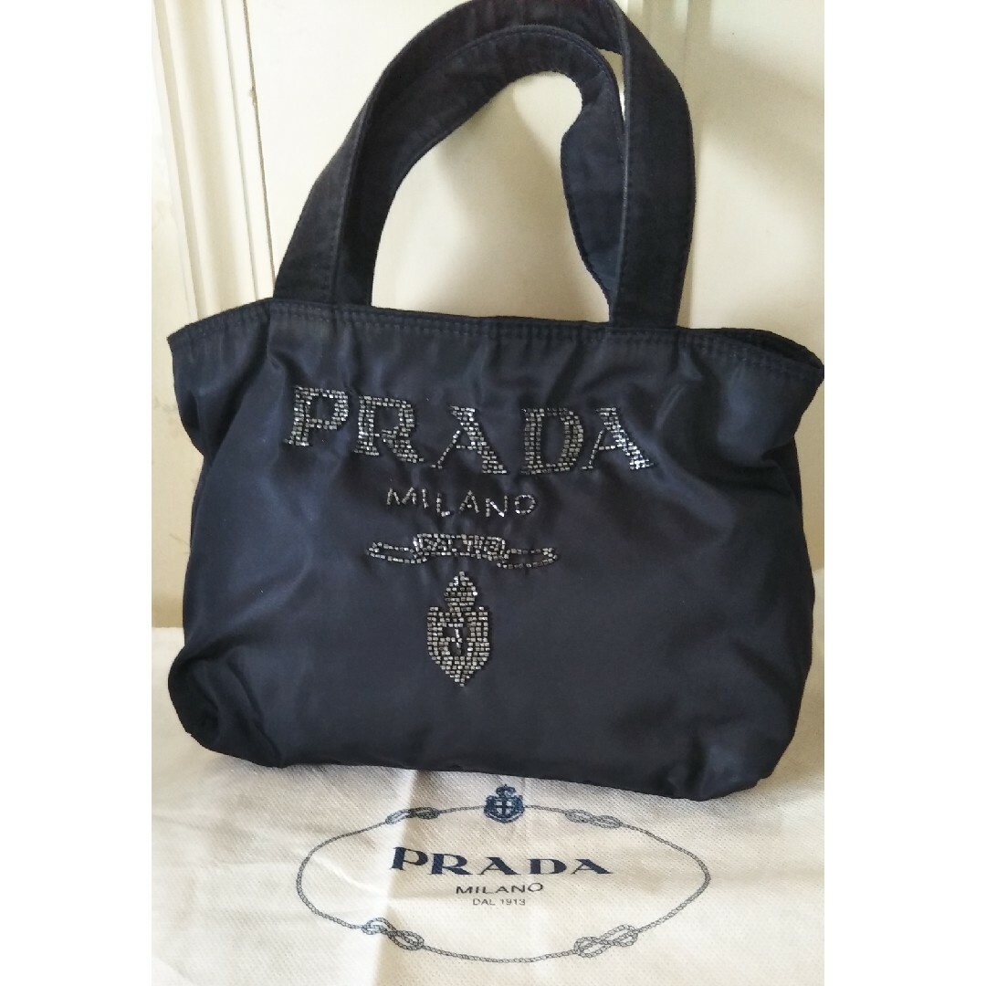 PRADA - PRADAビーズ刺繍ハンドバッグ保存袋付きの通販 by tama