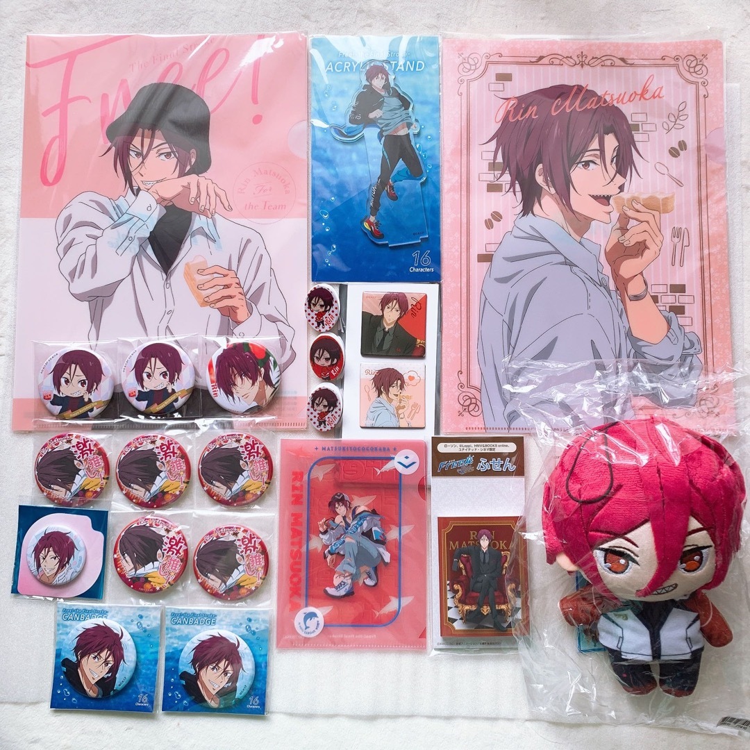 Free! 松岡凛 まとめ売り アメぬい アクリルスタンド 激推し 缶バッジ