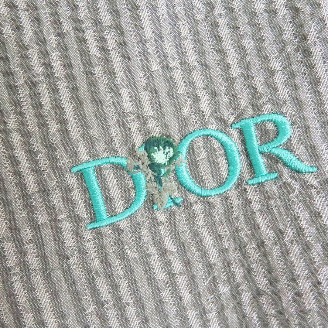 極美品□DIOR/ディオール オム ストライプ柄 ロゴエンブロイダリー