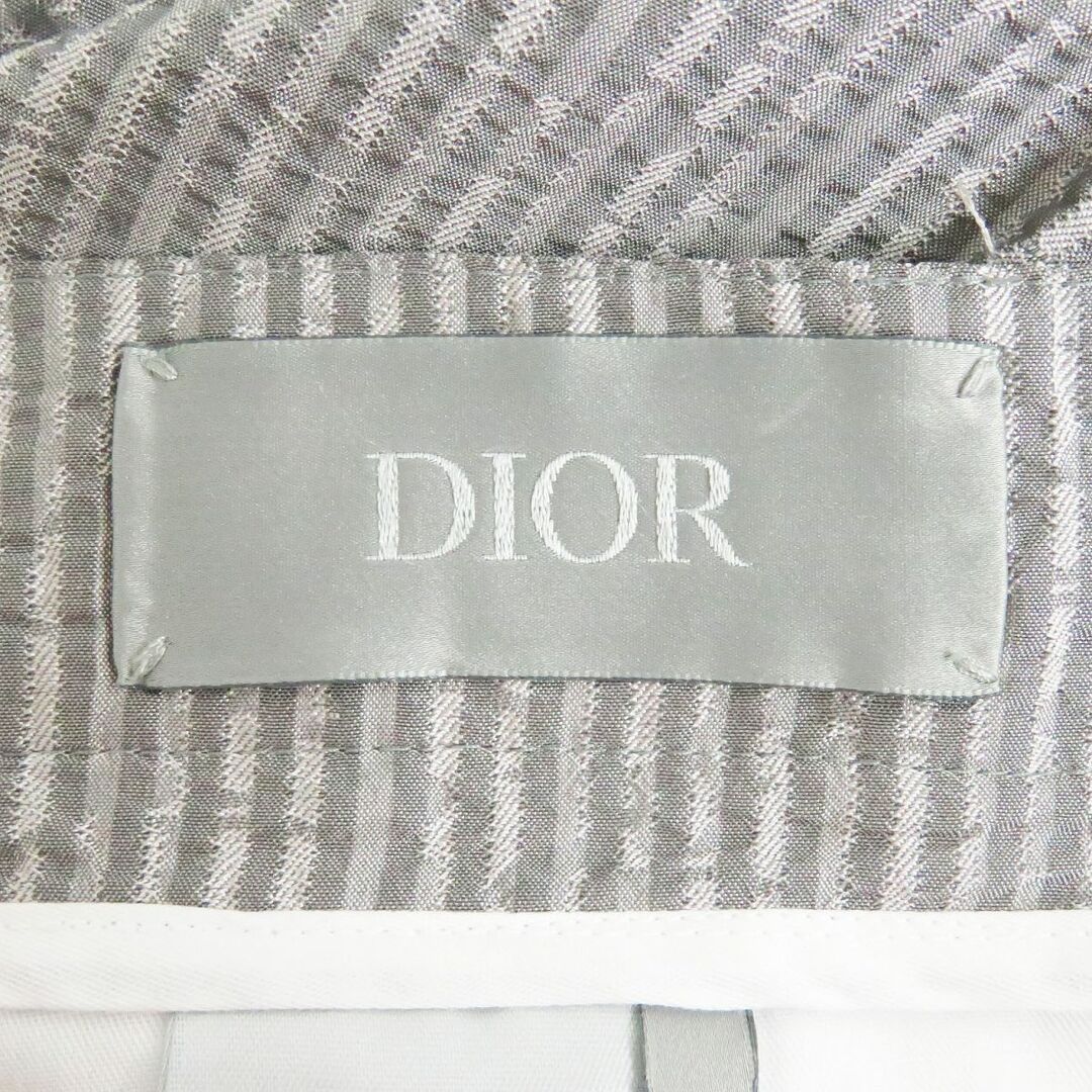 極美品□DIOR/ディオール オム ストライプ柄 ロゴエンブロイダリー