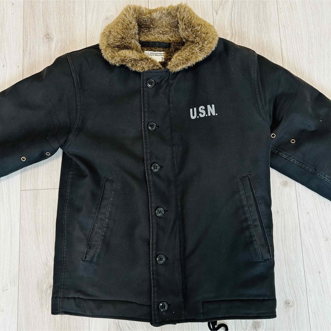 【美品】ネイビーデパートメント N-1 デッキジャケット ボアジャケット 32 【美品】ネイビーデパートメント N-1 デッキジャケット ボアジャケット 32