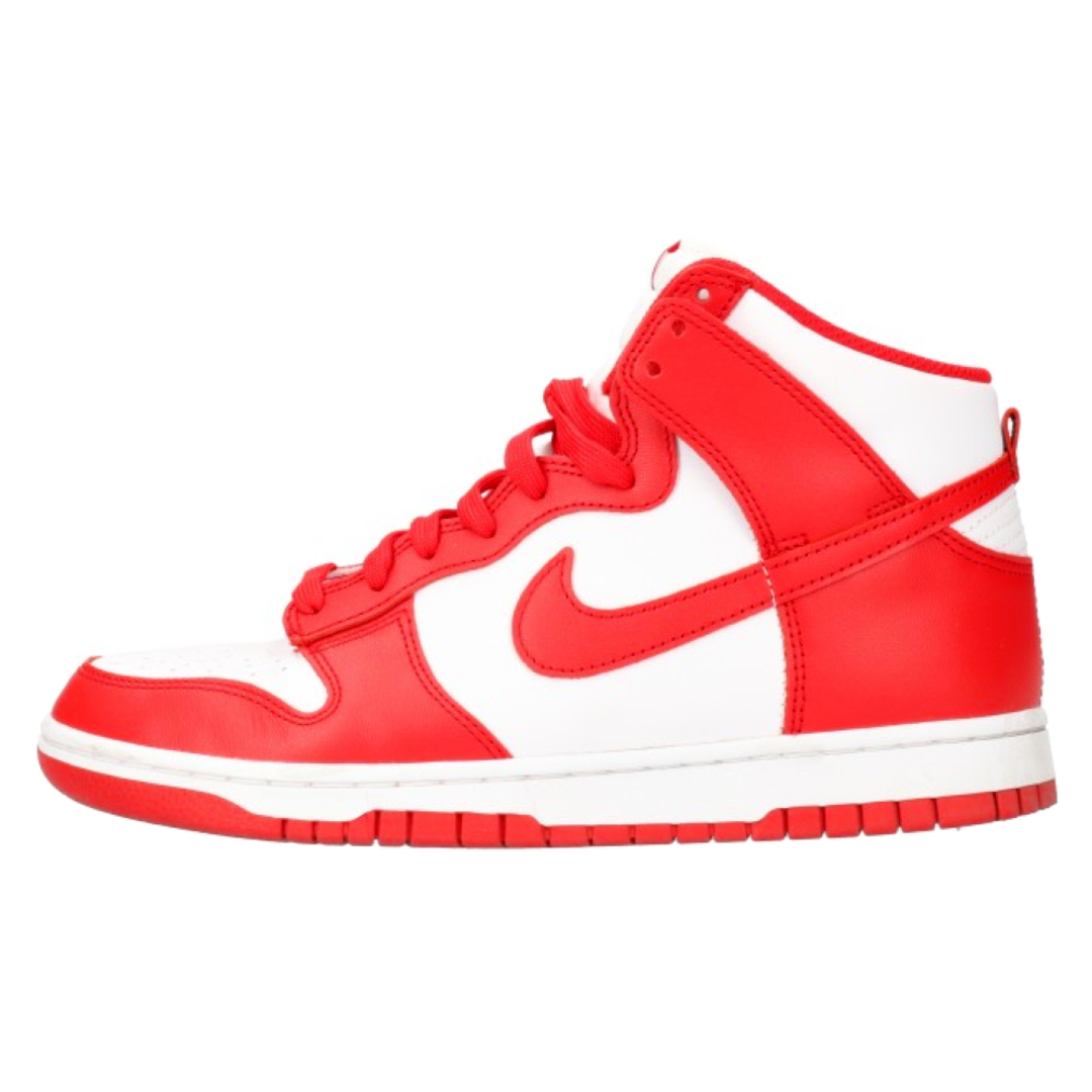 NIKE ナイキ DUNK HI RETRO CHAMPIONSHIP WHITE AND RED ダンク ハイ チャンピオンシップ ハイカットスニーカー DD1399-106 レッド US8.5/26.5cm