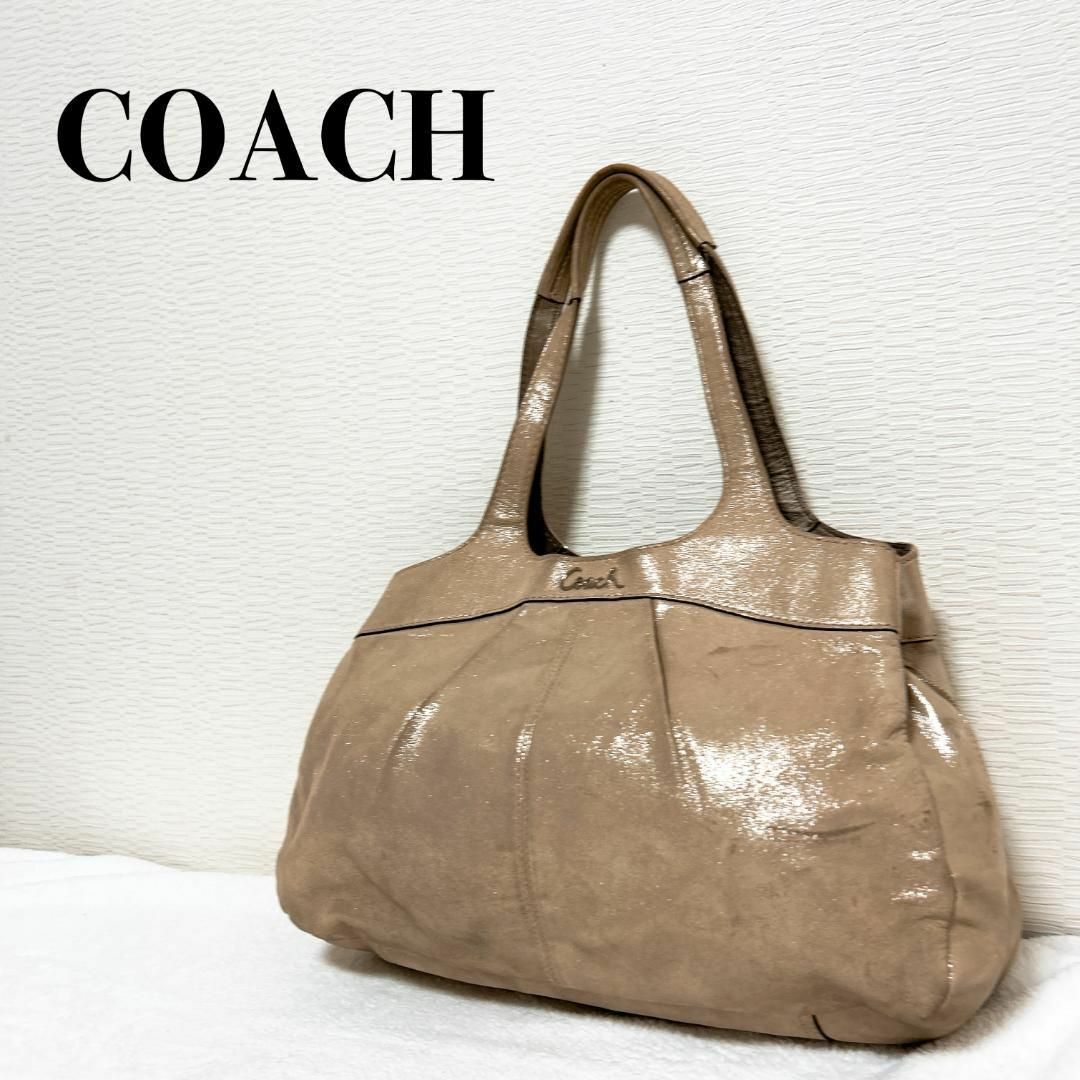 COACH - レア✨COACH コーチショルダーバッグハンドバッグ ベージュの ...