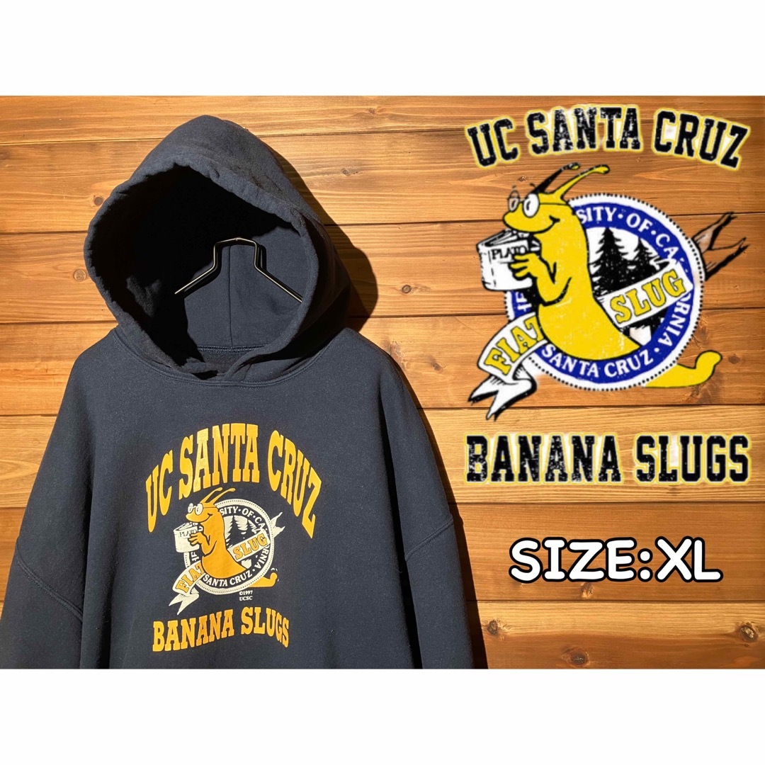 UC SANTACRUZ banana slugs ネイビー パーカー　XL | フリマアプリ ラクマ