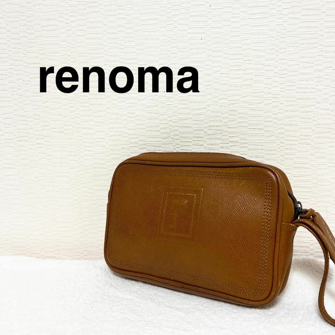 RENOMA(レノマ)のレア✨renoma　レノマハンドバッグクラッチバッグ ブラウン/茶 レディースのバッグ(ハンドバッグ)の商品写真