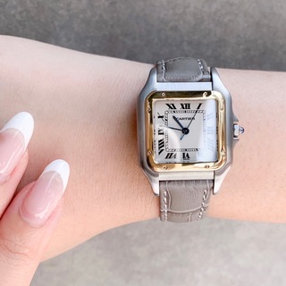 Cartier パンテール スクエア　MMコンビ　Dバックル 腕時計 クゥーツ