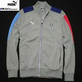 ビーエムダブリュー(BMW)の新品 PUMA×BMW スウェットジャケット グレー Mサイズ(US Mサイズ)(その他)