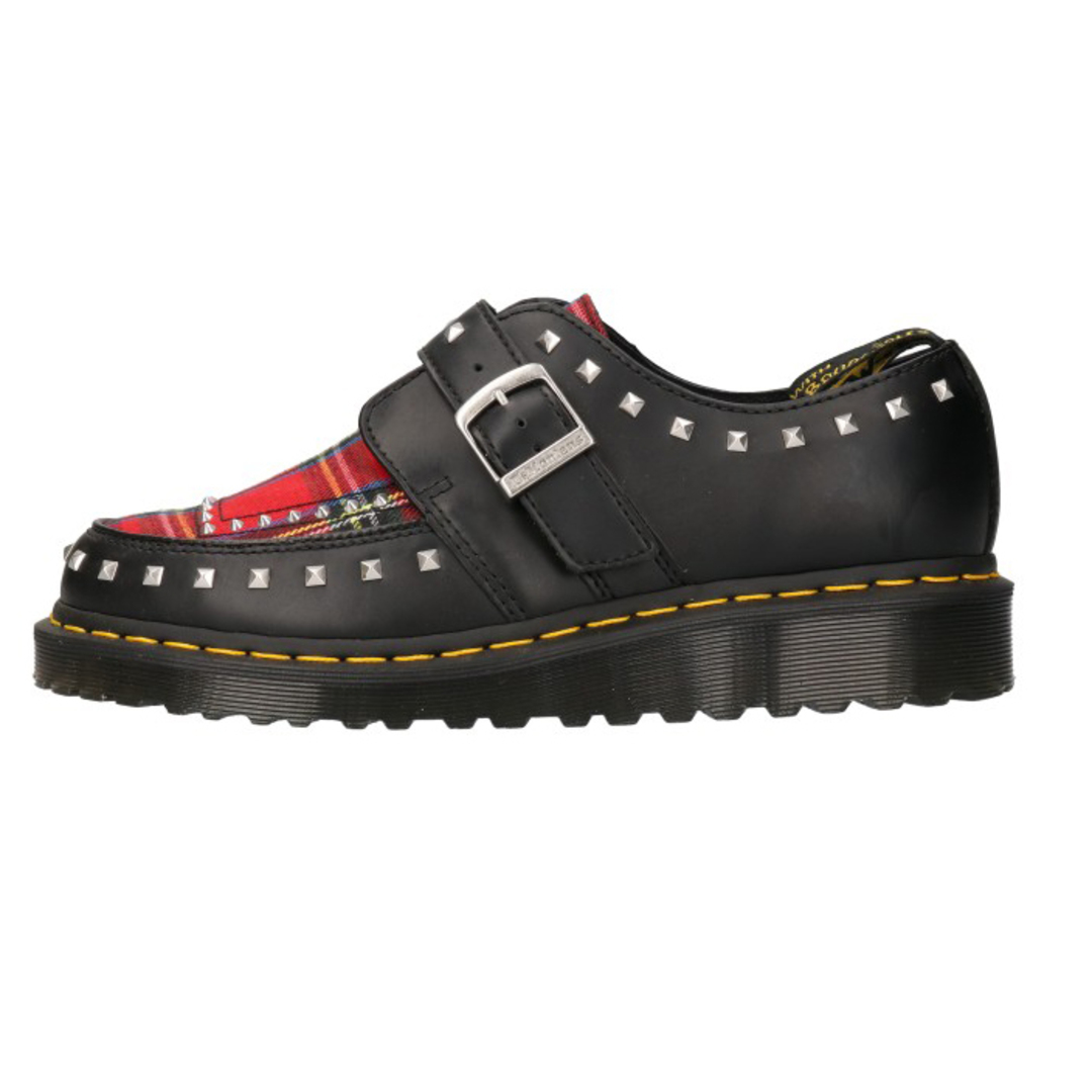 Dr.Martens ドクターマーチン RAMSEY MONK TARTAN ライゼイ モンク タータンチェックレザーシューズ ブラック 25128615