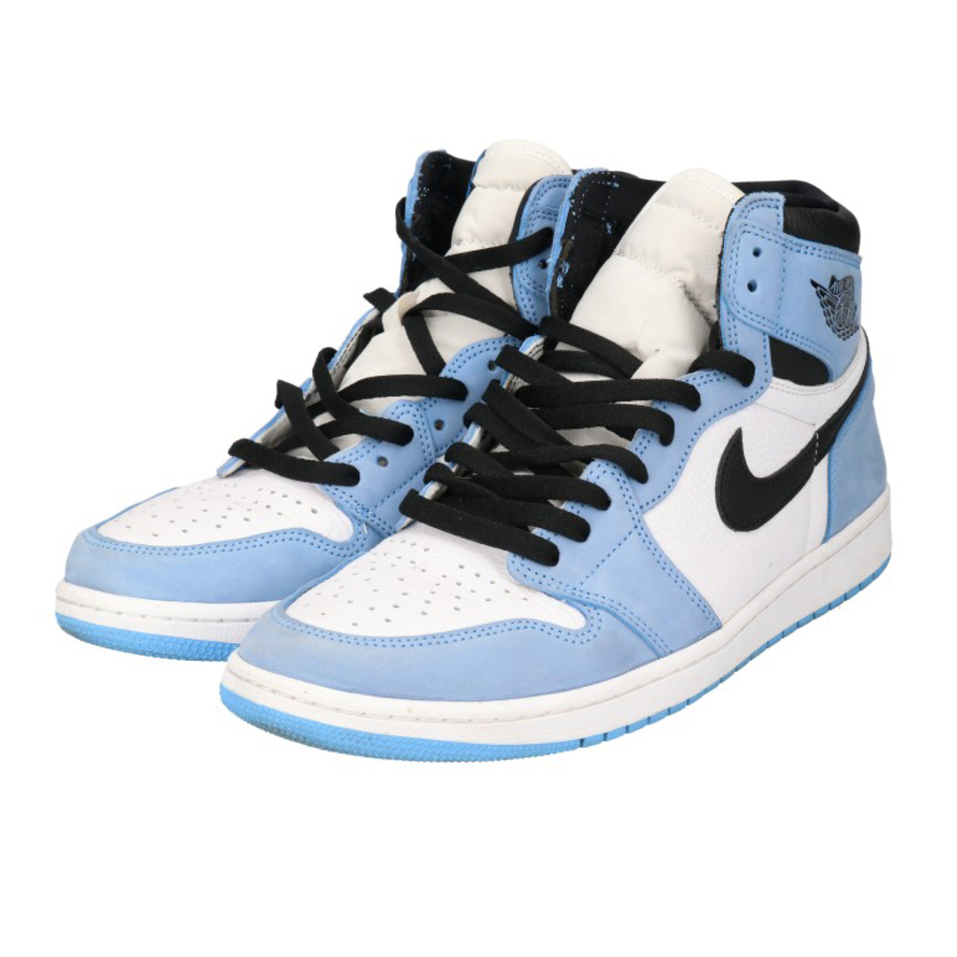 NIKE(ナイキ)のNIKE ナイキ AIR JORDAN 1 RETRO HIGH OG UNIVERCITY BLUE エアジョーダン1ハイユニバーシティーブルー ハイカットスニーカー 555088-134 US12/30cm メンズの靴/シューズ(スニーカー)の商品写真