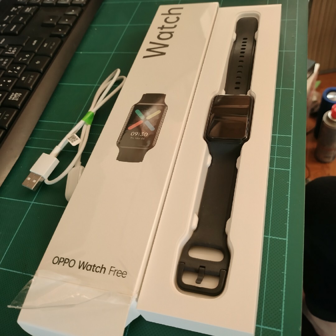 OPPO(オッポ)のoppo watch free　中古スマートウォッチ スマホ/家電/カメラのスマホアクセサリー(その他)の商品写真