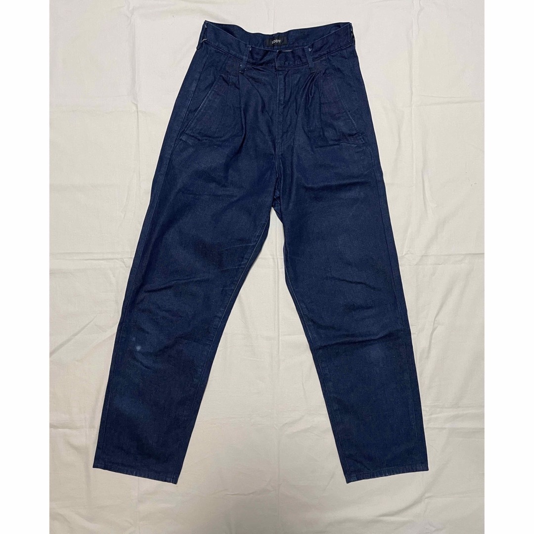 【LOEFF】ロエフ タックデニムパンツ