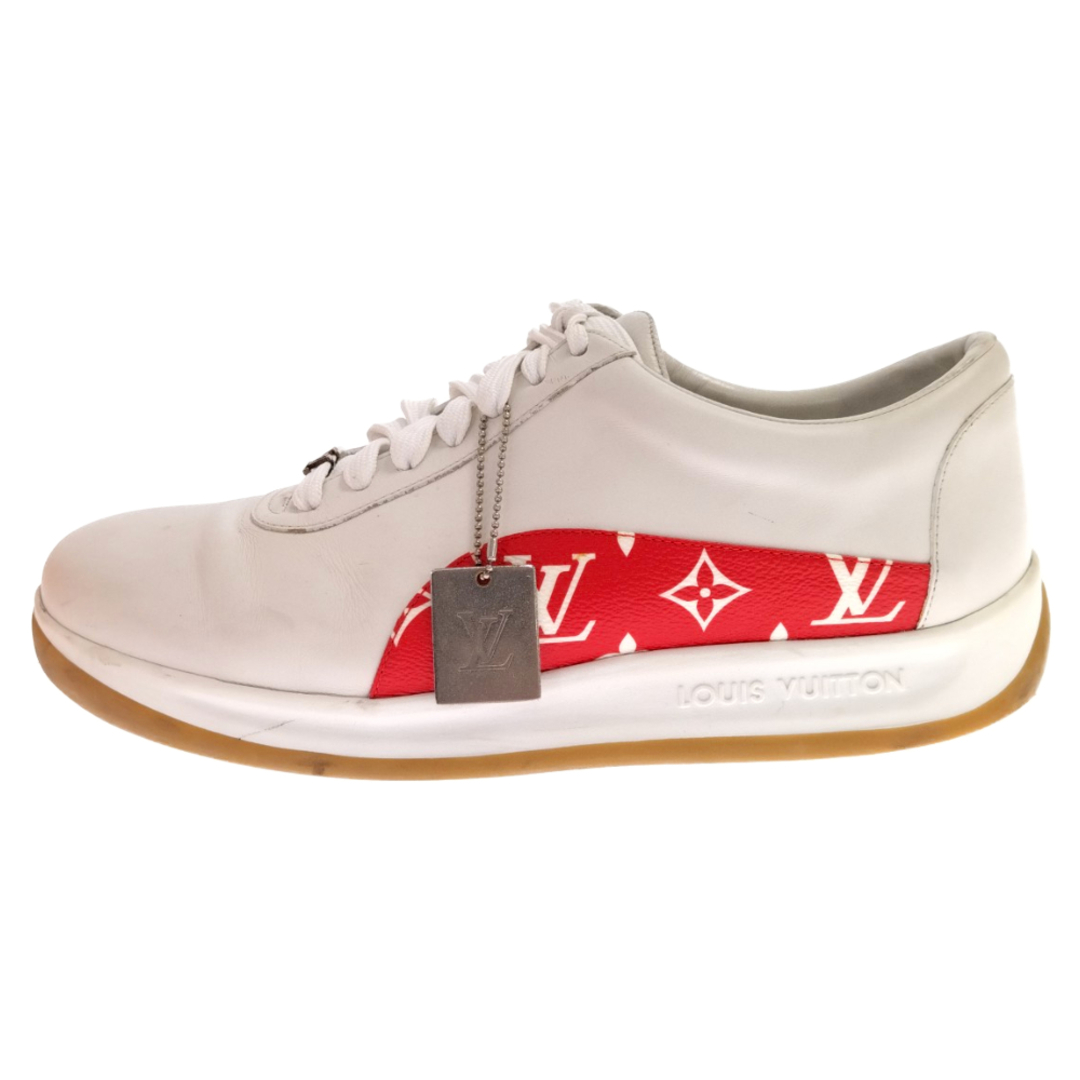 SUPREME シュプリーム 17AW×LOUIS VUITTON LV Sport Sneaker ルイヴィトン レザーローカットスニーカー ホワイト/レッド CI0167