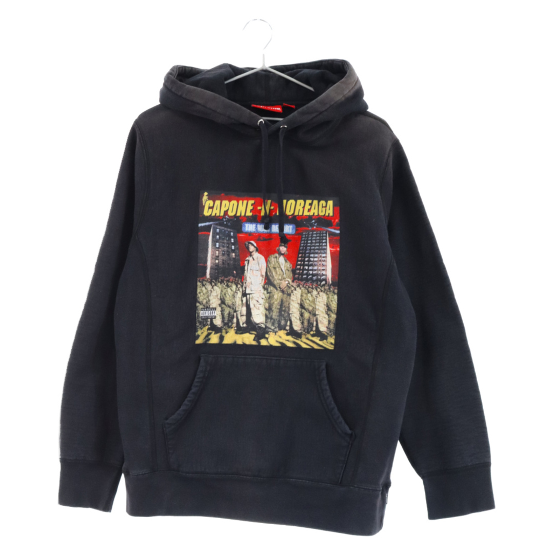 SUPREME シュプリーム 16AW The War Report Hooded Sweatshirt シュプリーム ザウォーリポートフーデッドスウェットパーカー フーディー ブラック43センチ袖丈