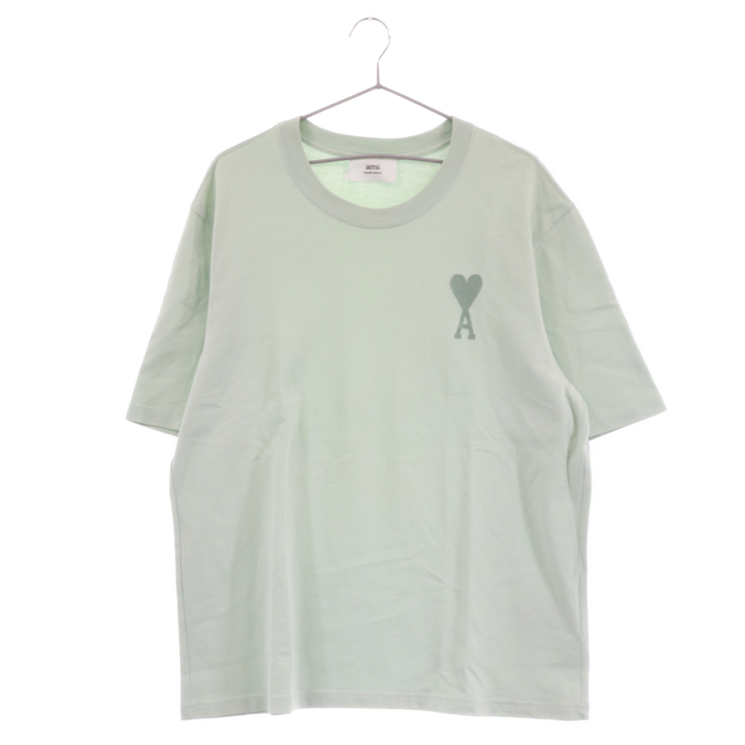 AMI Alexandre Mattiussi アミアレクサンドルマテュッシ 22SS ハートロゴ刺繍 半袖Tシャツ カットソー ライトグリーン E22UTS002.726