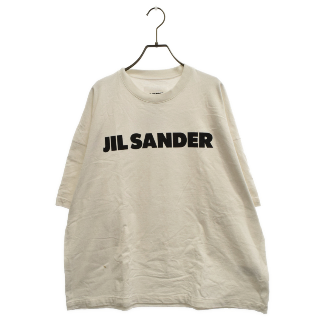 66センチ肩幅JIL SANDER ジルサンダー ロゴプリント 半袖Tシャツ ホワイト JSMU707045MU24870821