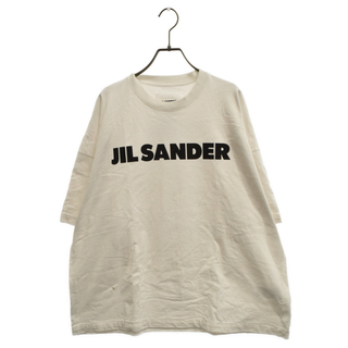 ジルサンダー(Jil Sander)のJIL SANDER ジルサンダー ロゴプリント 半袖Tシャツ ホワイト JSMU707045MU24870821(Tシャツ/カットソー(半袖/袖なし))