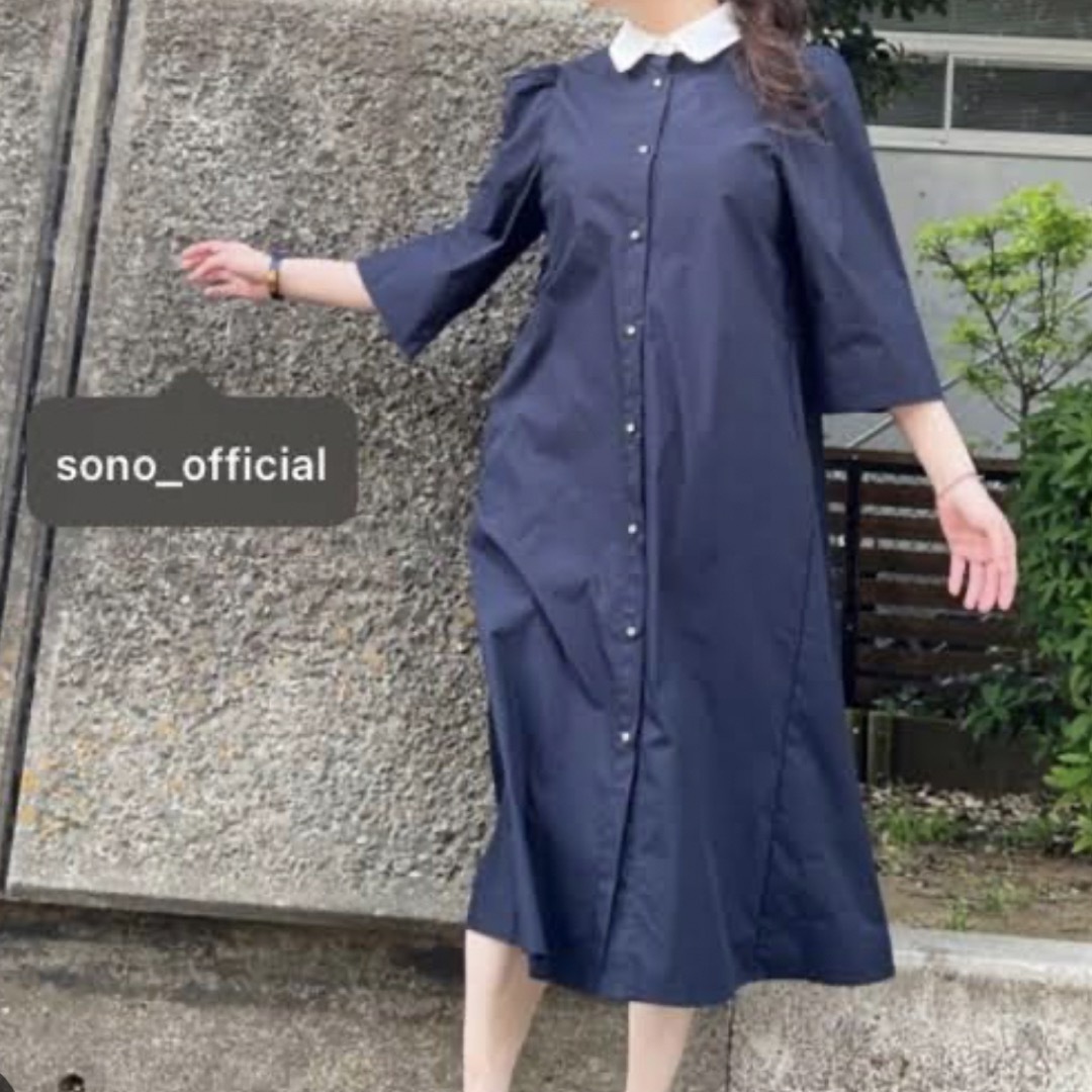 Sono(ソーノ)のsono ワンピース レディースのワンピース(ひざ丈ワンピース)の商品写真