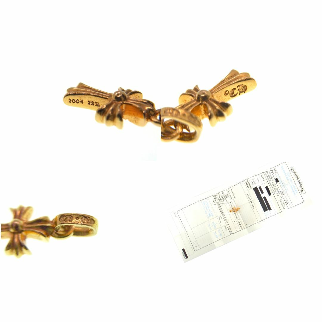 クロムハーツ CHROME HEARTS ■ 【 22K CRS BBYFAT P/DMND 】 ベイビーファット PAVE ダイヤ チャーム ゴールド ネックレストップ s1992