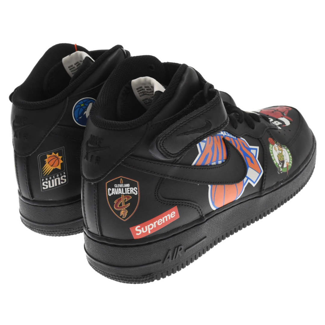 NIKE ナイキ ×SUPREME シュプリーム NBA AIR FORCE 1 MID '07 エアフォース 1 ミッドカットスニーカー ブラック AQ8017-001 US11/29.0cm