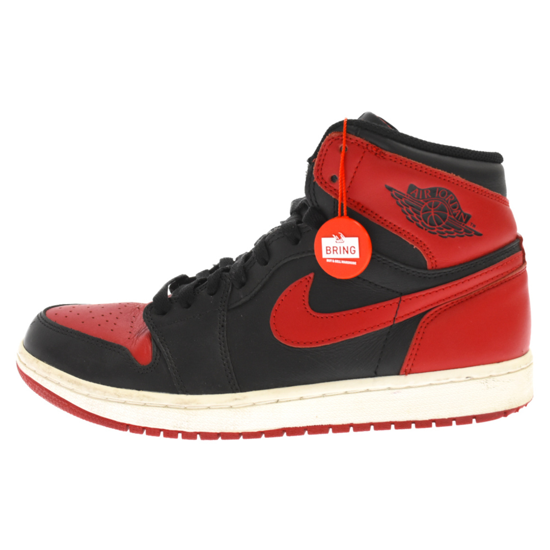 NIKE ナイキ 2013年製 AIR JORDAN 1 RETRO HIGH OG BRED エアジョーダン1 レトロ ハイ OG ブレッド ハイカットスニーカー ブラック/レッド US9 555088-023