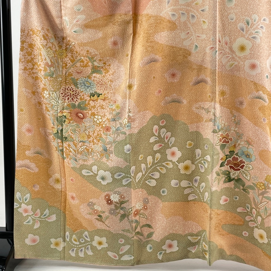 訪問着 身丈166cm 裄丈67cm 正絹 逸品 【中古】