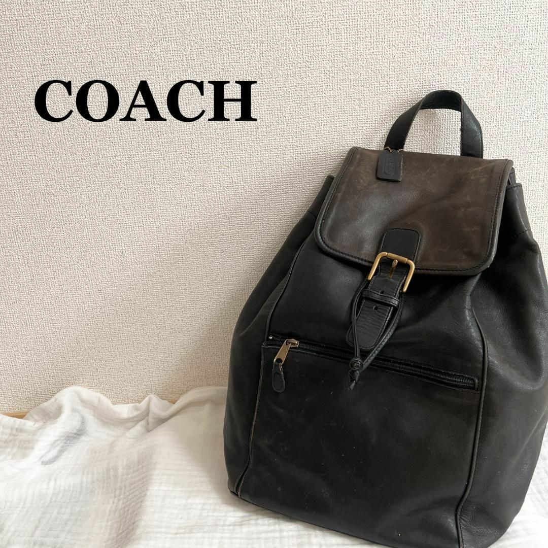 レア✨COACH コーチバックパック リュック ダークブラウン焦茶-