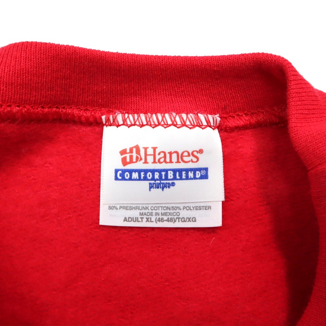 Hanes(ヘインズ)のデッドストック 00s ビンテージ HANES ヘインズ スウェット 古着 赤 メンズのトップス(スウェット)の商品写真