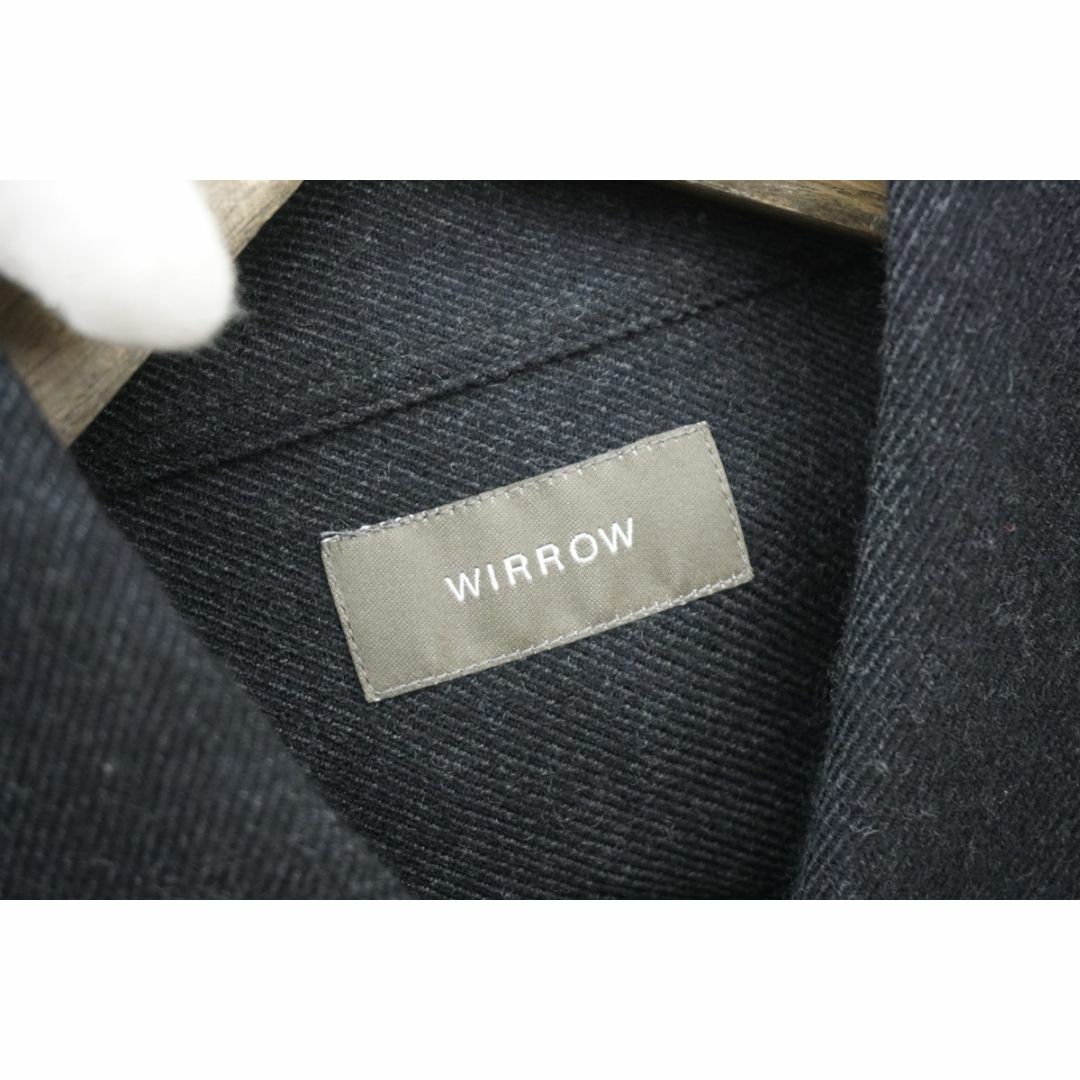 美品正規 22AW WIRROW 最高級メリノウール 長袖 シャツ 928N▲