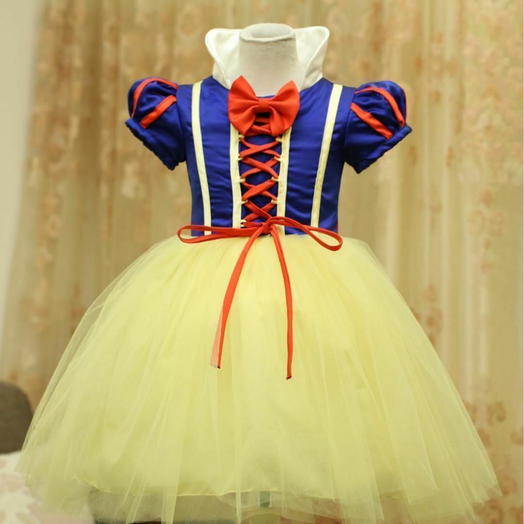 コスプレ 白雪姫 ハロウィン キッズ ドレス コスチューム 90 プリンセス エンタメ/ホビーのコスプレ(衣装一式)の商品写真